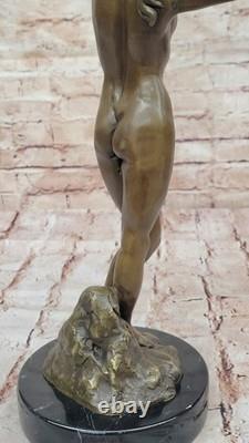 Femelle Chair Bronze Sculpture Statue Signée Mavchi Art Abstrait Figurine Solde