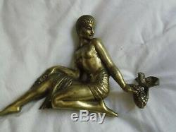 Femme bronze art deco ancien