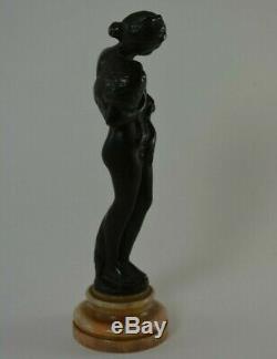 Femme en bronze signé BOUSQUET (art nouveau deco)