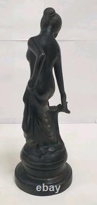 Femme sculpture statue 26 cm bronze style art nouveau antique