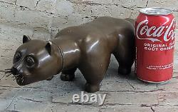 Fonte Bronze Botero Chat Art Statue Sculpture Moderne Abstrait Figurine Solde