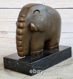 Fonte Salvador Dali Abstrait Art Moderne Éléphant Bronze Sculpture Figurine Nr