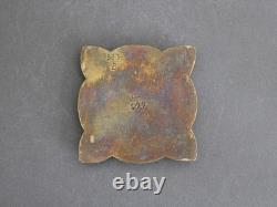 French Art Deco EDGAR BRANDT bronze sculpture, Antique 1920s, Signed paperweight