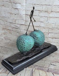 GIA Chiparus Solide Bronze Sculpture. Abstrait Art Déco Nouveau Figurine