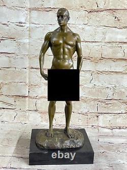 Gay Érotique Bronze Art Statue Homo Nue Homme Figurine Chair Mâle Sculpture