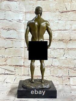 Gay Érotique Bronze Art Statue Homo Nue Homme Figurine Chair Mâle Sculpture