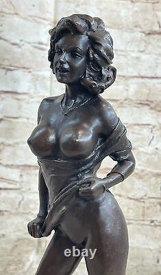 Grand Érotique Nu Femme Bronze Sculpture Nue Figurine Érotique Art et Décoration