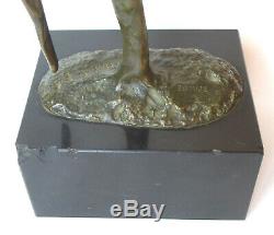 Important bronze Irénée Rochard moineau sur une branche sculpture XXe Art Déco