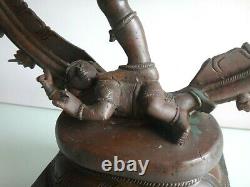 Important bronze Shiva Nataraja Inde 50cm Old large indian art sculpture XIX