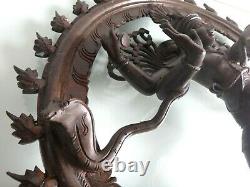 Important bronze Shiva Nataraja Inde 50cm Old large indian art sculpture XIX