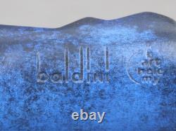 JEAN PIERRE BALDINI bronze box, Vintage 1990s, Blue & gold sculpture, French art