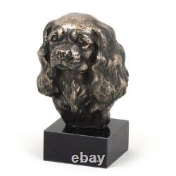 King Charles Spaniel, statue miniature / buste de chien, limitée, Art Dog FR