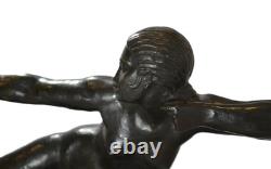 Marcel André Bouraine Bronze Sculpture Penthesilea Amazone Art Deco Susse Paris