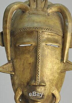 Masque SENOUFO metal SENUFO mask sculpture African Tribal Art Africain bronze