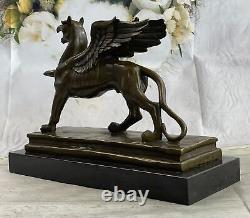 Merveilleux Style Art Nouveau Gothique Gargouille Bronze Sculpture Chaud Cast