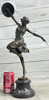 Mesmerizing Oriental Danseuse Bronze Sculpture Claire Colinet Art Nouveau Figure