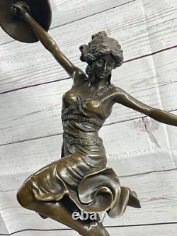 Mesmerizing Oriental Danseuse Bronze Sculpture Claire Colinet Art Nouveau Figure