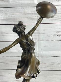 Mesmerizing Oriental Danseuse Bronze Sculpture Claire Colinet Art Nouveau Figure