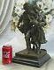 Milo Debout Couple Figurine Art Figurine Marbre Décor Bronze Sculpture Statue Nr