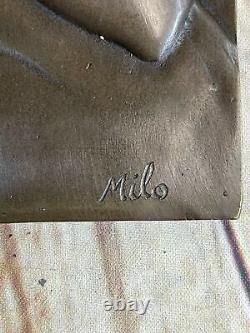 Milo Style Bronze Mural Plaques Art Nouveau Sculpture Domestique Deco