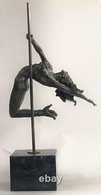 Moderne Art Bronze Sculpture le Gymnaste Européen Style Figurine Décor