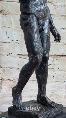 Nu Abstrait Homme Rodin Bronze Sculpture Statue Art Moderne Marbre Figurine Larg