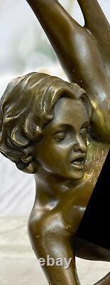 Nu Érotique Femme Figurine Bronze Sculpture Statue Figurine Art Déco Fonte Solde