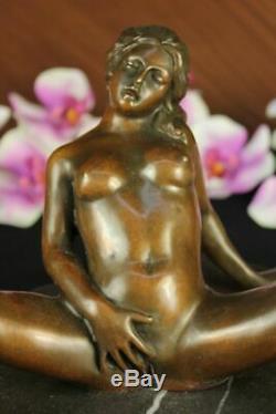 Nu Érotique Sexy Séduisant Femmes Bronze Sculpture Statue Figurine Art