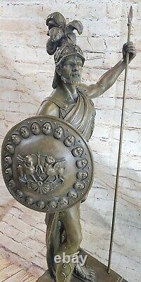 Odysseus Grec Guerrier Romain Soldat Signée Bronze Art Sculpture Statue Marbre