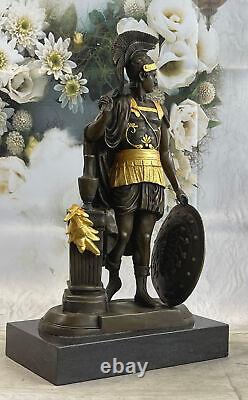 Odysseus Grec Warrior Romain Soldat Signé Bronze Art Sculpture Statue Figurine