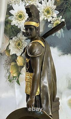 Odysseus Grec Warrior Romain Soldat Signé Bronze Art Sculpture Statue Figurine