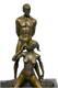 Original Sculpture En Bronze Erotique Femme Homme Nues Art Abstrait Par J. Mavchi