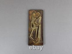 PEGGY GOLDSTEIN bronze sculpture, Vintage 1990s, Abstract signed American art