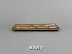 PEGGY GOLDSTEIN bronze sculpture, Vintage 1990s, Abstract signed American art