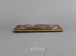 PEGGY GOLDSTEIN bronze sculpture, Vintage 1990s, Abstract signed American art