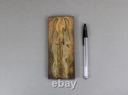 PEGGY GOLDSTEIN bronze sculpture, Vintage 1990s, Abstract signed American art
