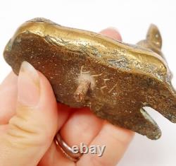 Paire Serre-livres Sculpture Animal Biches Couchées bronze Art Déco Grec