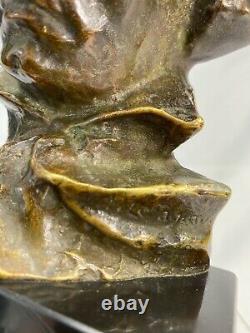 Pierre Le Faguays Max Le Verrier Sculpture Buste de Beethoven bronze Art Déco