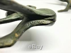 Raoh Schorr Paire de Faon en bronze Art-Déco (Royal Doulton)