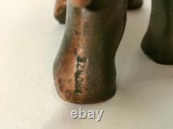 Rare Sculpture Bronze Animalier Art Deco Elephant Estampille 1920-1930