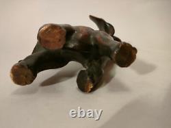 Rare Sculpture Bronze Animalier Art Deco Elephant Estampille 1920-1930