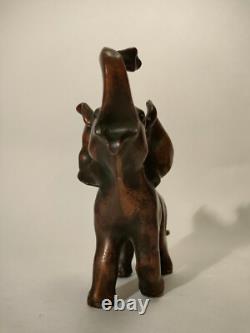 Rare Sculpture Bronze Animalier Art Deco Elephant Estampille 1920-1930