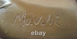 Rare Sculpture En Bronze D'Une Femme Nue Originale, Ouvre D'Art Exotique