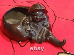 Rare et Ancienne statuette sculpture bronze Daikoku, Art du Japon, art Asiatique