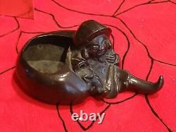 Rare et Ancienne statuette sculpture bronze Daikoku, Art du Japon, art Asiatique