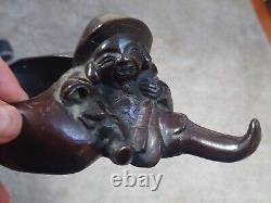 Rare et Ancienne statuette sculpture bronze Daikoku, Art du Japon, art Asiatique