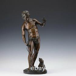 Rares L. Bureau Bronze Sculpture le Dompteur de Lion 1860-1890 Art Nouveau