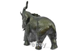 Rembrandt Bugatti Art Déco Éléphant Bronze Sculpture Cubism Wild Vie Statue Lrg