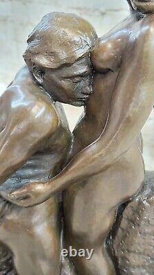 Rodin Eternal Idol Bronze Chair Couple Sculpture Statue Figurine Art Décor