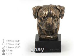 Rottweiler, statue miniature / buste de chien, édition limitée, Art Dog FR